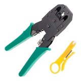 Alicate Crimpar Cabo De Rede Rj45/rj11 C/ Decapador +30 Rj45