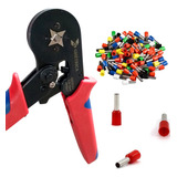 Alicate Crimpar Catraca Terminais Ilhos Tubolar Até 10mm+kit