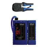 Alicate Crimpar Catraca + Testador Rede Rj45 Rj11 Voltimetro