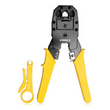 Alicate Crimpar Corte Cabo De Rede Rj11 Rj12 Rj45 Decapador