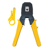 Alicate Crimpar Corte Cabo De Rede Rj11 Rj12 Rj45 Decapador