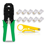 Alicate Crimpar Rj45 Rj11 Crimpador Cabo Rede + Desencapador