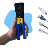 Alicate De Crimpar Rj45 Ez Passagem Rj11 Cat5e Cat6 Cat7 Pró