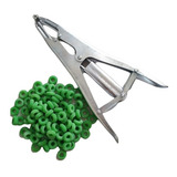 Alicate Elastrador De Aço Ovino Caprino + Anéis Para Castrar