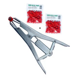 Alicate Elastrador Ovinos+100 Anéis P/castrar Derrubar Cauda