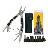 Alicate Multitool Bulldog Ferramenta Multifunção Inox Ntk