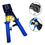 Alicate Rede Crimpagem Cabo Conector Rj45 Passagem Ez Crimp