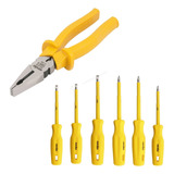 Alicate Universal Profissional 8 + Jogo Fenda/philips Isolad