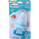 Alimentador Infantil De Silicone Tam 06+ Masc Pimpolho Azul