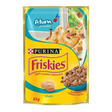 Alimento Friskies Pet Ao Molho Para Gato Adulto Sabor Atum Em Saco De 85g