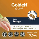 Alimento Golden Premium Especial Castrados Para Gato Senior Sabor Frango Em Sacola De 1kg