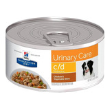 Alimento Hill's Prescription Diet Urinary Care C/d Multicare Para Cão Senior Todos Os Tamanhos Sabor Frango E Vegetais Em Lata De 5.5oz