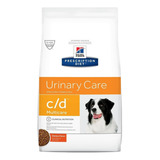 Alimento Hill's Prescription Diet Urinary Care C/d Multicare Para Cão Senior Todos Os Tamanhos Sabor Frango Em Sacola De 17.6lb
