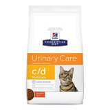 Alimento Hill's Prescription Diet Urinary Care C/d Para Gato Adulto Sabor Frango Em Sacola De 1.8kg