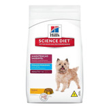 Alimento Hill's Science Diet Manutenção Saudável Para Cão Adulto De Raça Pequena Sabor Frango Em Sacola De 3kg