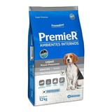 Alimento Premier Super Premium Ambientes Internos Light Para Cão Adulto De Raça Pequena Sabor Frango E Salmão Em Sacola De 12kg