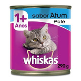 Alimento Whiskas 1+ Whiskas Gatos S Para Gato Adulto Todos Os Tamanhos Sabor Patê De Atum Em Lata De 290g