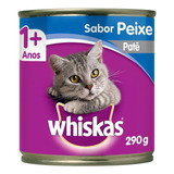 Alimento Whiskas 1+ Whiskas Gatos S Para Gato Adulto Todos Os Tamanhos Sabor Patê De Peixe Em Lata De 290g