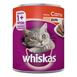 Alimento Whiskas Adultos Whiskas Gatos S Para Gato Adulto Todos Os Tamanhos Sabor Patê De Carne Em Lata De 290g