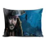 Almofada 27x37 Piratas Do Caribe Capitão Jack Sparrow