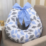 Almofada De Amamentação Estampada C Laço 60x50 Bebê Conforto