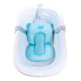 Almofada De Banheira Banho Bebe Pimpolho Menino Menina Cor Azul