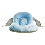 Almofada De Banho Soft Para Bebê - Bolinhas Azul Kababy