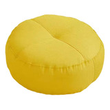 Almofada De Chão Redonda Para Meditação, Almofada Amarelo