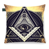 Almofada Decorativa Maçonaria O Olho Da Providencia 30x30cm