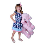 Almofada Elefante Pelúcia 55c Travesseiro Bebê Recém Nascido