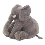 Almofada Elefante Pelúcia 60cm Travesseiro Bebê