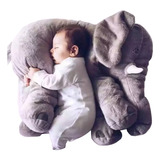 Almofada Elefante Pelúcia 60cm Travesseiro Bebê