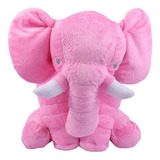 Almofada Elefante Pelúcia 80cm Travesseiro Bebê