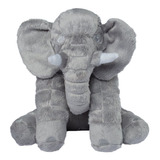 Almofada Elefante Pelúcia Travesseiro Bebê Antialérgico 80cm