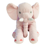 Almofada Elefante Travesseiro Pelúcia Bebê Dormir Cinza 62cm