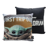 Almofada Em Veludo 40cm Baby Yoda