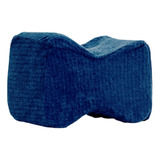 Almofada Entre Pernas/joelho Viscoelástica Para Dormir Cor Azul-marinho Desenho Do Tecido Quadriculado