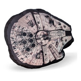 Almofada Formato 3d Millenium Falcom Nave Star Wars Galaxia Cor Colorido
