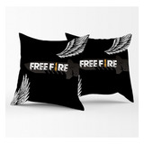 Almofada Free Fire Logo Asas Skin