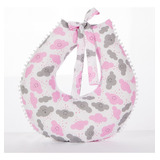 Almofada Para Amamentação - Travesseiro Floral Rosa Bebê