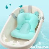 Almofada Para Banho Bebê Menino Azul