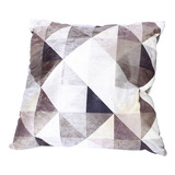 Almofada Refil Decorativa P/ Sala 45cm Suede Geométrico