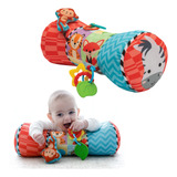 Almofada Rolinho Atividades Bebê Brinquedo Com Mordedor Buba