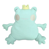 Almofada Sapo Príncipe - Decorativa Pelúcia Infantil 37x40cm