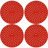 Almofada Silicone Para Fogão De Indução Kit 4 Peça Vermelho