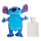 Almofada Stitch Disney + Bolsa Água Quente P/ Dor E Cólica 
