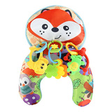 Almofadinha Tummy Time Conforto Com Chocalhos Interativos
