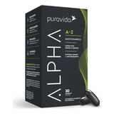 Alpha A-z Multinutrientes Antioxidante - 30 Caps - Puravida Sabor Sem Sabor