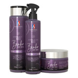 Alphahall Kit Banho De Seda Shampoo ,máscara Bb Cream 