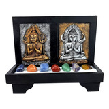 Altar Jardim Zen Hindu Mistico Esoterico + Pedras 7 Chakras